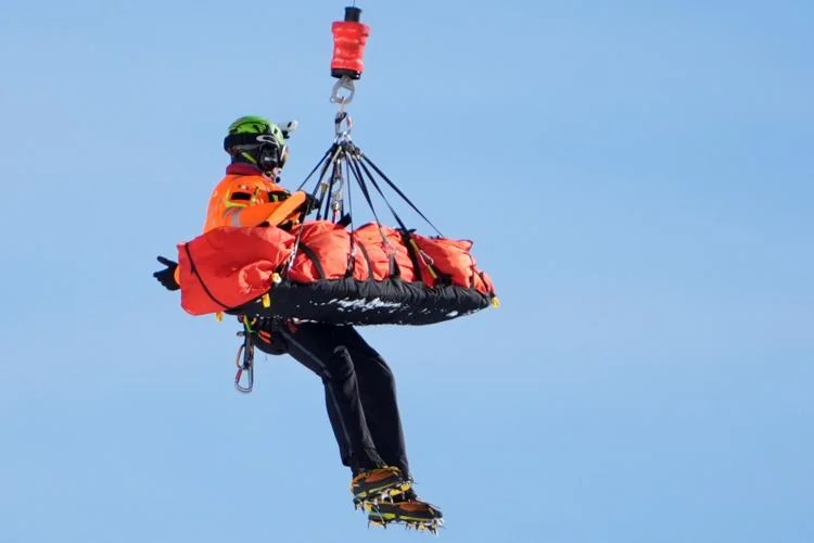 Lindsey Vonn tumbles after clipping a gate in her Olympic downhill run.