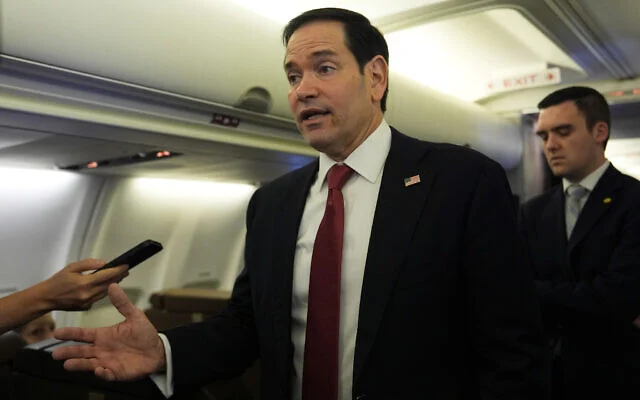 Marco Rubio discusses ongoing negotiations with Iran amid tensions in the Strait of Hormuz.